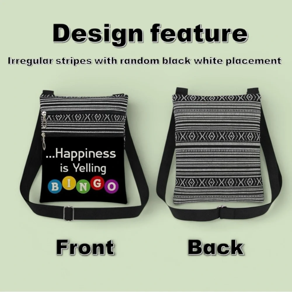 Happiness is Bingo Crossbody, NWT - Picture 2 of 4